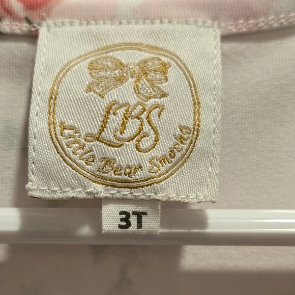 Little Bear Smocked Florence Floral Play Dress - Picture 4 of 4